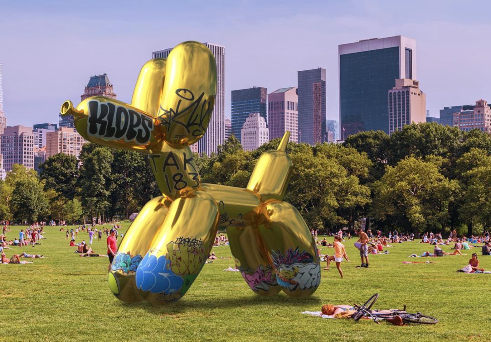 Snapchat ART - Jeff Koons - Ballon Dog - Augmented Reality Dotmug